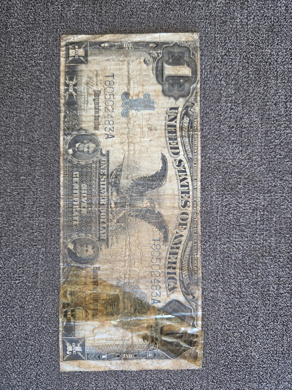 1899 Large $1 Black Eagle Silver Certificate